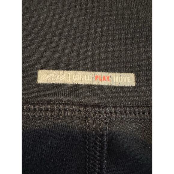 Aerie Chill Play Move Black Capri Leggings Medium High Rise Activewear Pockets - Picture 6 of 10